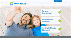 Desktop Screenshot of meyerjohnsdental.com